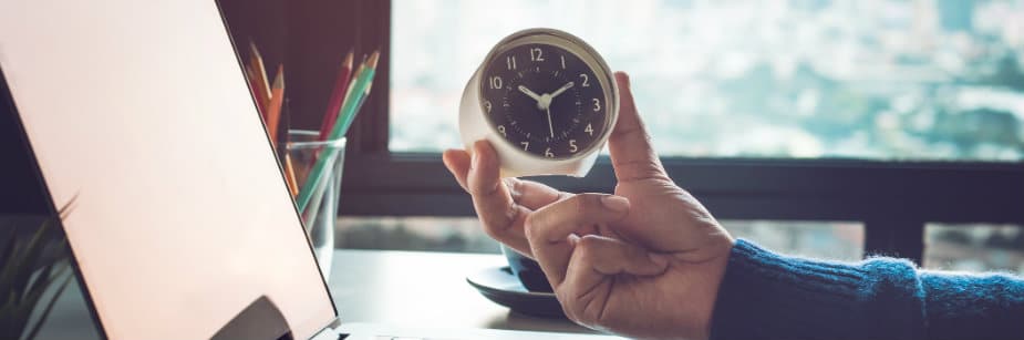 relógio representando horas para estudar para o enem