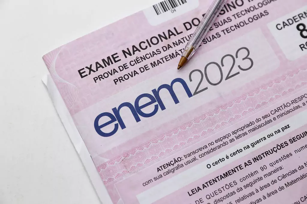 Capa da prova do Enem 2023